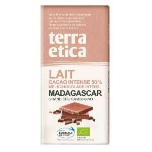 Chocolat au lait cacao intense bio 50% Madagascar 100g