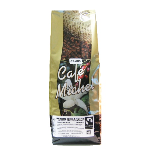 Café décaféiné Ethiopie grains bio 1kg