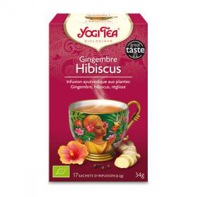 Yogi Tea Gingembre Hibiscus Bio