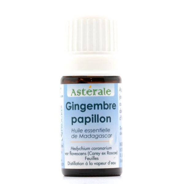 Flacon d'Huile essentielle de Gingembre papillon